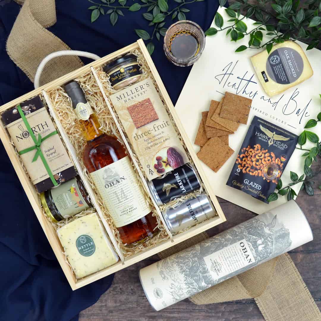 Oban 14 Whisky Hamper. A gift for lovers of single malt