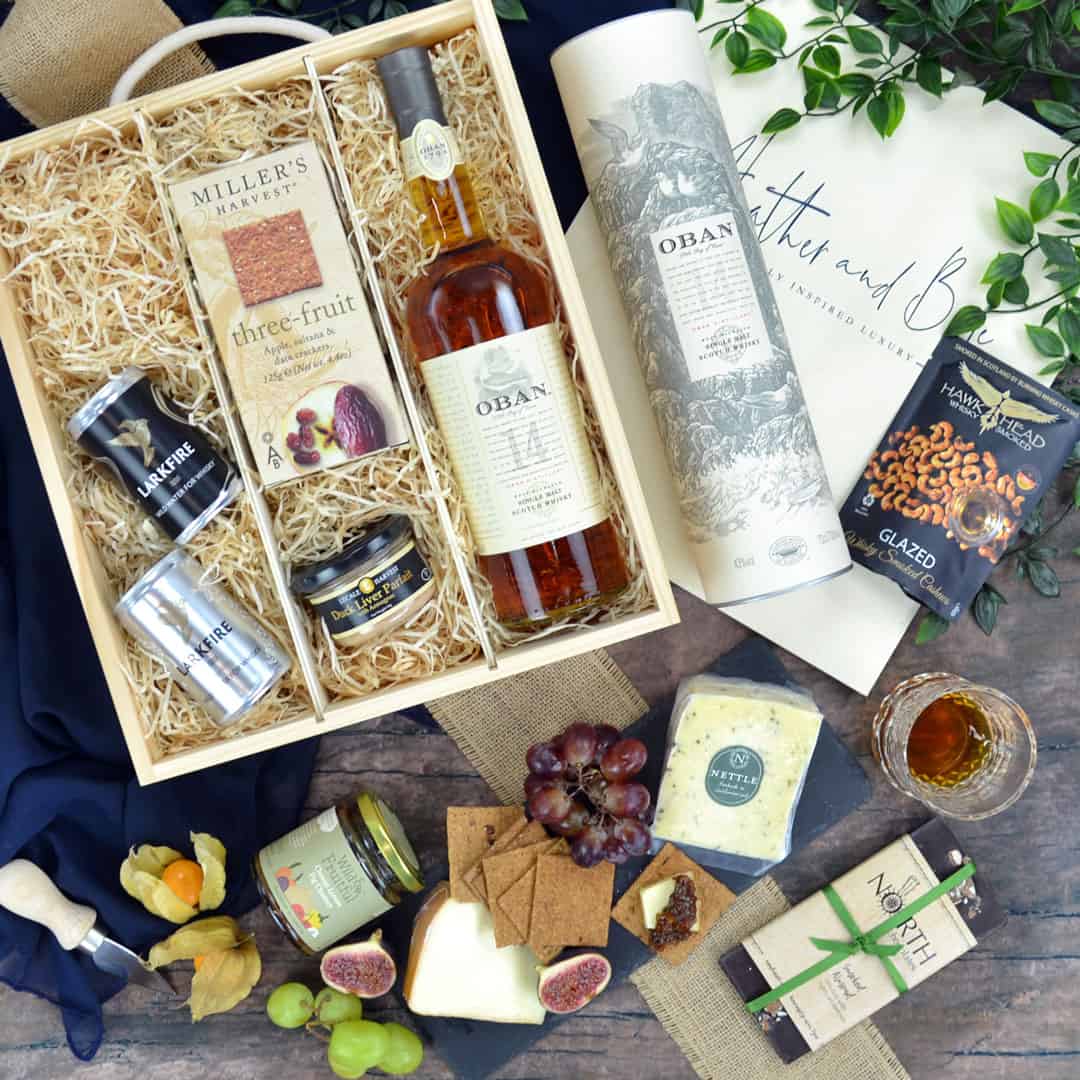 Oban 14 Whisky Hamper. A gift for lovers of single malt