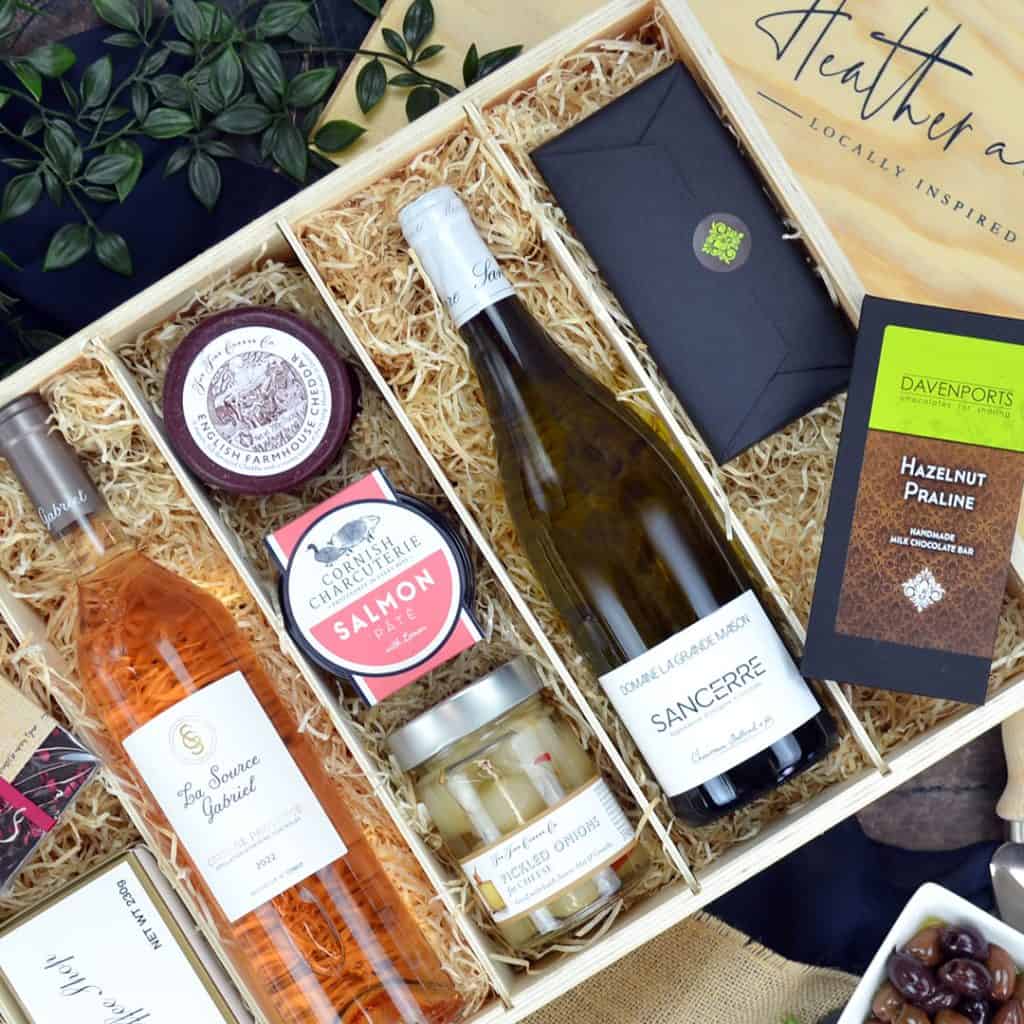 Luxury Wine Hamper The Harper Heather and Bale