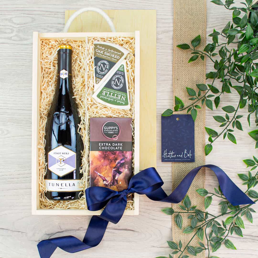 Red Wine & Cheese Hamper The Heckley Heather and Bale