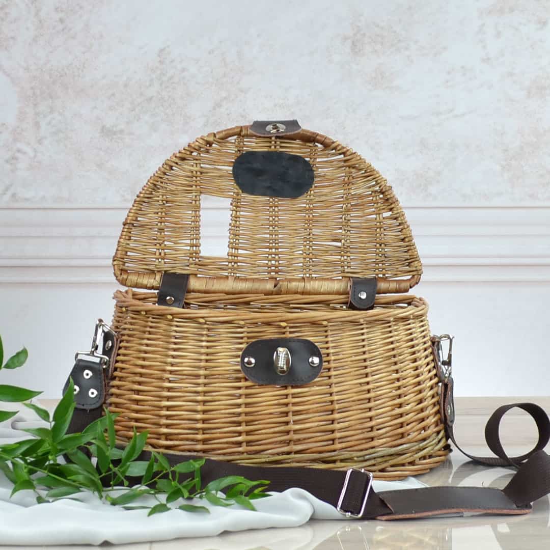 Wicker Fishing Creel Basket