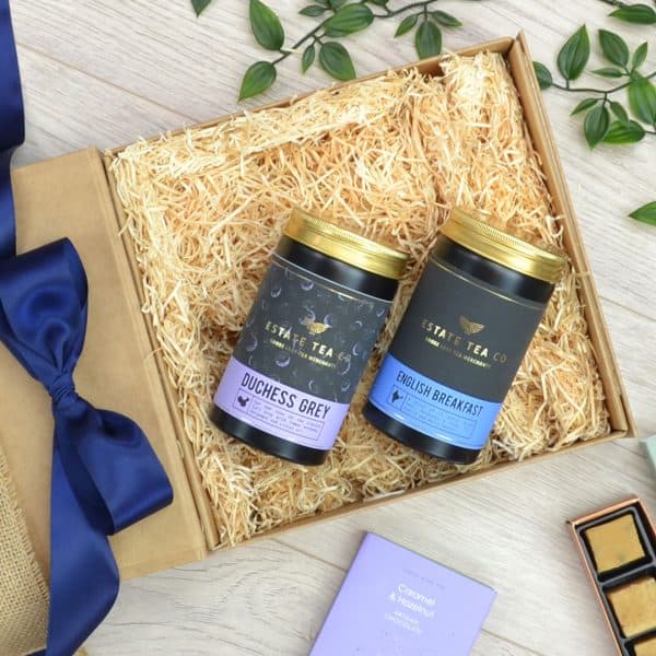 Estate Tea and Treats Box Heather and Bale