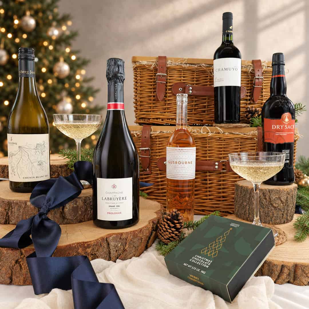 Champagne, rosé, red and white wines and sherry in the Longhirst Luxury Christmas Feast