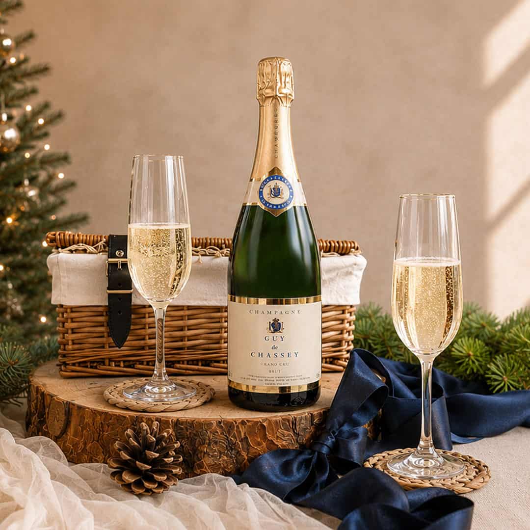 Champagne and smoked salmon hamper
